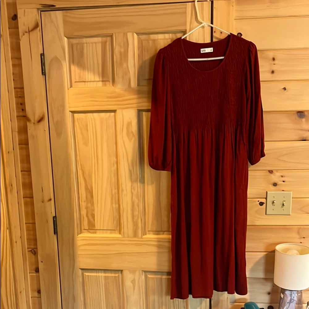 CROFT & BARROW midi dress size small